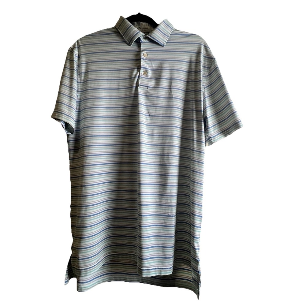 Peter Millar Summer Comfort Golf Shirt Polo Men L Performance Tradition Club